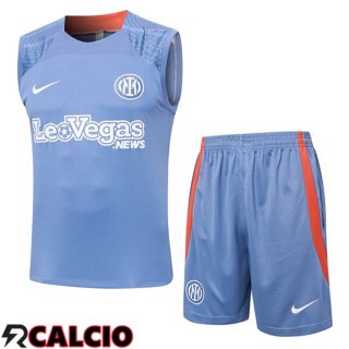 Canotta Allenamento Inter Milan + Pantaloncini Grigio 2024/2025