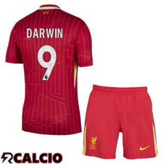 Prima Maglia FC Liverpool (DARWIN 9) Bambino Rosso 2024/2025