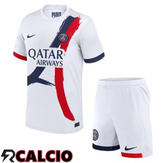 Seconda Maglia Paris PSG Bambino Bianco 2025/2026  Seconda Maglia Paris PSG Bambino Bianco 2025/2026