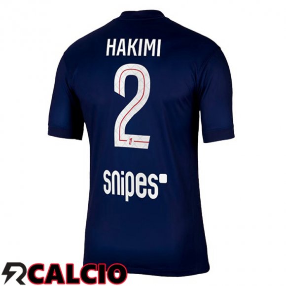 Prima Maglia Paris PSG (Hakimi 2) Blu Reale 2025/2026