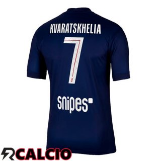 Prima Maglia Paris PSG (Kvaratskhelia 7) Blu Reale 2025/2026