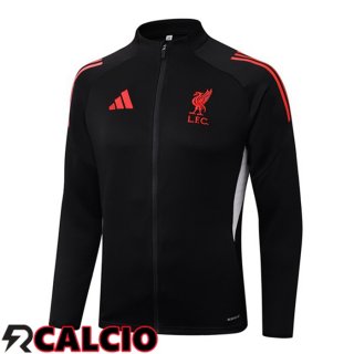 Giacca Calcio FC Liverpool Nero 2025/2026  Giacca Calcio FC Liverpool Nero 2025/2026