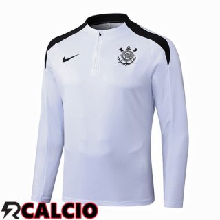 Felpa Allenamento Corinthians Bianco 2025/2026  Felpa Allenamento Corinthians Bianco 2025/2026