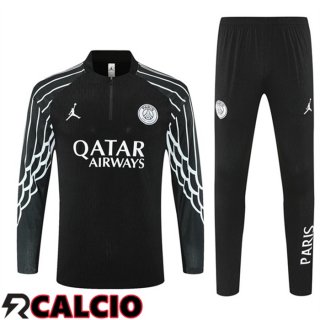 Insieme Tuta Calcio Jordan Paris PSG Nero 2025/2026  Insieme Tuta Calcio Jordan Paris PSG Nero 2025/2026