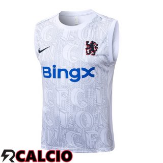 Canotta Allenamento FC Chelsea Bianco 2025/2026  Canotta Allenamento FC Chelsea Bianco 2025/2026