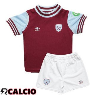 Prima Maglia West Ham United Bambino Rosso 2024/2025