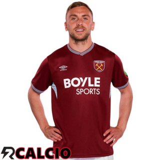 Prima Maglia West Ham United Rosso 2025/2026  Prima Maglia West Ham United Rosso 2025/2026