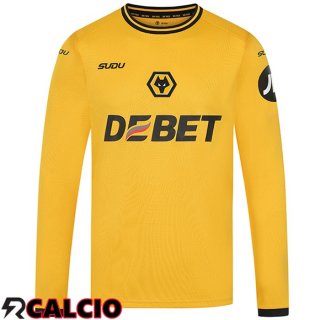 Prima Maglia Wolves Manica Lunga 2024/2025  Prima Maglia Wolves Manica Lunga 2024/2025