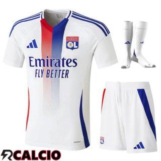 Insieme Seconda Maglia Lione OL (Pantaloncini + Calzini) 2024/2025  Insieme Seconda Maglia Lione OL (Pantaloncini + Calzini) 2024/2025
