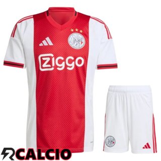Insieme Prima Maglia AFC Ajax + Pantaloncini 2025 2026  Insieme Prima Maglia AFC Ajax + Pantaloncini 2025 2026