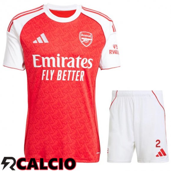 Insieme Prima Maglia Arsenal + Pantaloncini 2025 2026  Insieme Prima Maglia Arsenal + Pantaloncini 2025 2026