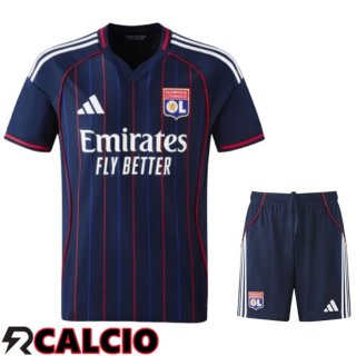 Insieme Seconda Maglia Lione OL + Pantaloncini 2025 2026