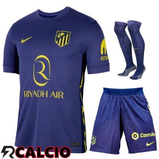Insieme Seconda Maglia Atletico Madrid  (Pantaloncini + Calzini) 2025 2026  Insieme Seconda Maglia Atletico Madrid  (Pantaloncini + Calzini) 2025 2026