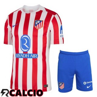 Insieme Prima Maglia Atletico Madrid + Pantaloncini 2025 2026