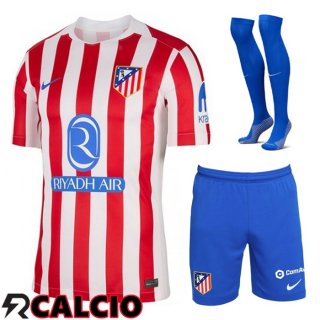 Insieme Prima Maglia Atletico Madrid  (Pantaloncini + Calzini) 2025 2026