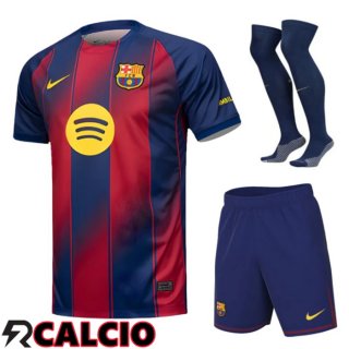 Insieme Prima Maglia FC Barcellona  (Pantaloncini + Calzini) 2025 2026