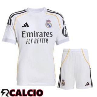 Insieme Prima Maglia Real Madrid + Pantaloncini 2025 2026