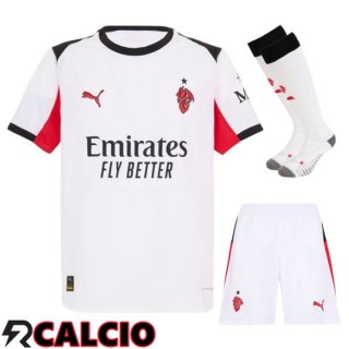 Insieme Seconda Maglia AC Milan (Pantaloncini + Calzini) 2025 2026  Insieme Seconda Maglia AC Milan (Pantaloncini + Calzini) 2025 2026