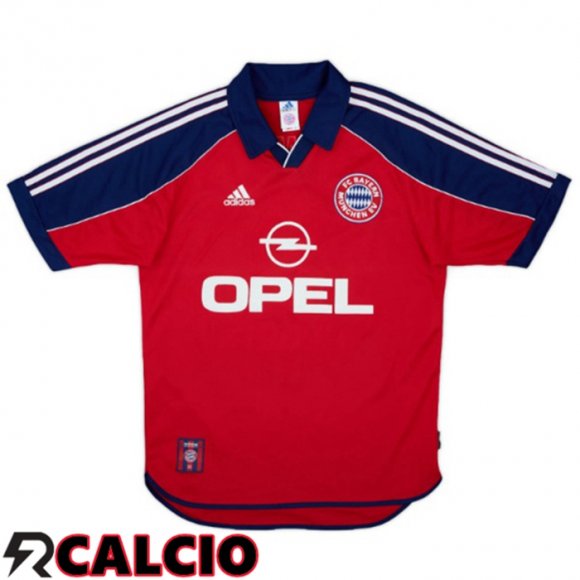 Prima Maglia Bayern Monaco Retro Rosso 2000-2001  Prima Maglia Bayern Monaco Retro Rosso 2000-2001