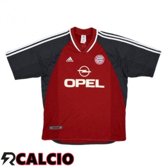 Prima Maglia Bayern Monaco Retro Rosso 2001-2002  Prima Maglia Bayern Monaco Retro Rosso 2001-2002
