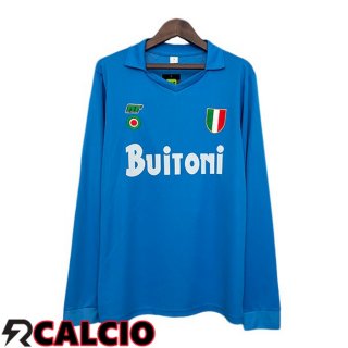 Prima Maglia SSC Napoli Retro Manica Lunga Blu 1987-1988