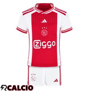 Prima Maglia AFC Ajax Bambino Rosso Bianco 2023/2024
