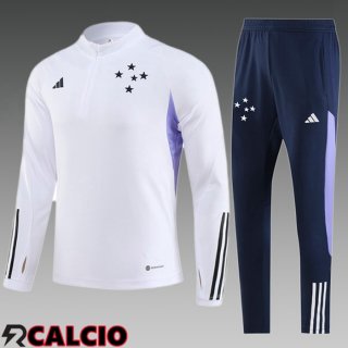 Insieme Tuta Calcio Cruzeiro EC Bambino Bianco 2023/2024