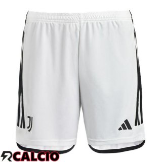 Seconda Pantaloncini Calcio Juventus Bianco 2023/2024  Seconda Pantaloncini Calcio Juventus Bianco 2023/2024