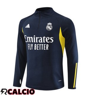 Felpa Allenamento Real Madrid Blu Reale 2023/2024  Felpa Allenamento Real Madrid Blu Reale 2023/2024