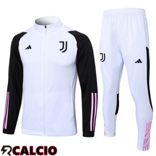 Insieme Tuta Calcio - Giacca Juventus Bianco Nero 2023/2024  Insieme Tuta Calcio - Giacca Juventus Bianco Nero 2023/2024