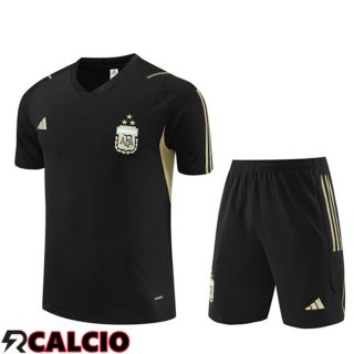 T Shirt Allenamento Argentina + Pantaloncini Nero 2023/2024