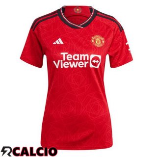 Prima Maglia Manchester United Donna Rosso 2023/2024  Prima Maglia Manchester United Donna Rosso 2023/2024