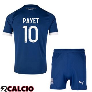 Seconda Maglia Marsiglia OM (PAYET 10) Bambino Blu 2023/2024  Seconda Maglia Marsiglia OM (PAYET 10) Bambino Blu 2023/2024