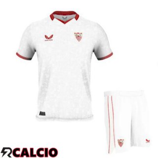 Prima Maglia Sevilla FC Bambino Bianco 2023/2024