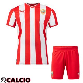 Prima Maglia UD Almeria Bambino Rosso Bianco 2023/2024