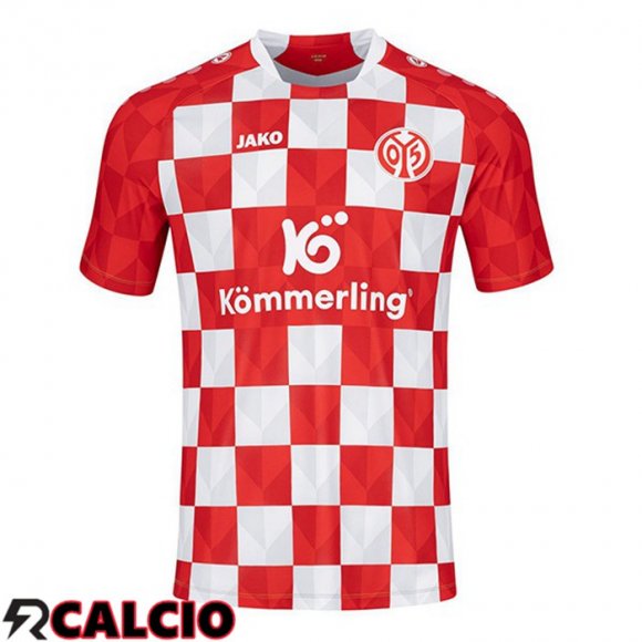 Prima Maglia FSV Mainz 05 Rosso 2023/2024  Prima Maglia FSV Mainz 05 Rosso 2023/2024
