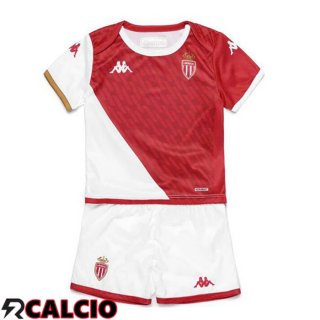 Prima Maglia AS Monaco Bambino Bianco Rosso 2023/2024