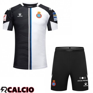 Terza Maglia RCD Espanyol Bambino Nero Bianco 2023/2024