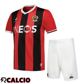 Prima Maglia OGC Nice Bambino Rosso Nero 2023/2024