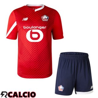 Prima Maglia Lille OSC Bambino Rosso 2023/2024