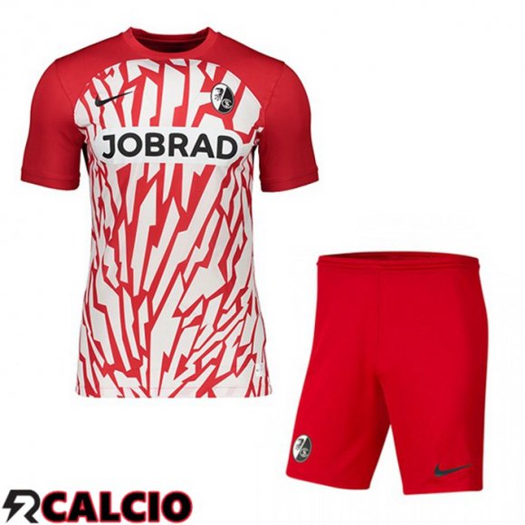 Prima Maglia SC Fribourg Bambino Rosso 2023/2024  Prima Maglia SC Fribourg Bambino Rosso 2023/2024