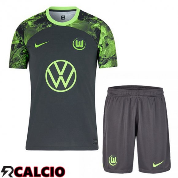 Seconda Maglia Vfl Wolfsburg Bambino Verde 2023/2024  Seconda Maglia Vfl Wolfsburg Bambino Verde 2023/2024