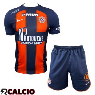 Prima Maglia Montpellier HSC Bambino Blu Arancia 2023/2024