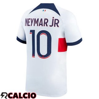 Seconda Maglia Paris PSG (Neymar Jr 10) Bianco 2023/2024  Seconda Maglia Paris PSG (Neymar Jr 10) Bianco 2023/2024