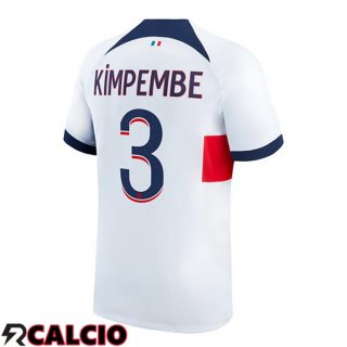 Seconda Maglia Paris PSG (Kimpembe 3) Bianco 2023/2024  Seconda Maglia Paris PSG (Kimpembe 3) Bianco 2023/2024