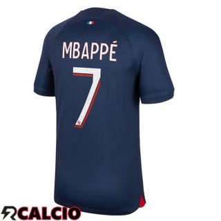 Prima Maglia Paris PSG (Mbappé 7) Blu Reale 2023/2024  Prima Maglia Paris PSG (Mbappé 7) Blu Reale 2023/2024