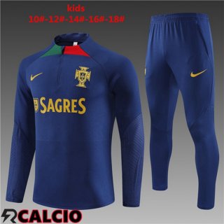 Insieme Tuta Calcio Portogallo Bambino Blu Reale 2023/2024