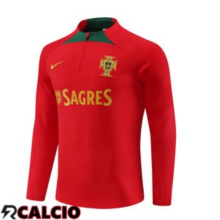 Felpa Allenamento Portogallo Rosso 2023/2024