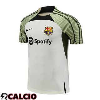 T Shirt Allenamento FC Barcellona Bianco 2023/2024  T Shirt Allenamento FC Barcellona Bianco 2023/2024
