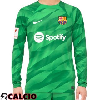 Maglia FC Barcellona Portiere Manica Lunga Verde 2023/2024